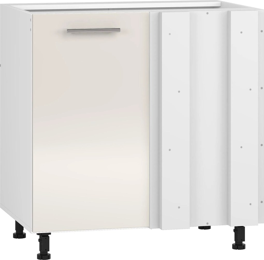Долен ъглов шкаф за мивка Vento DKN-100/82 100(80)см Бежов гланц