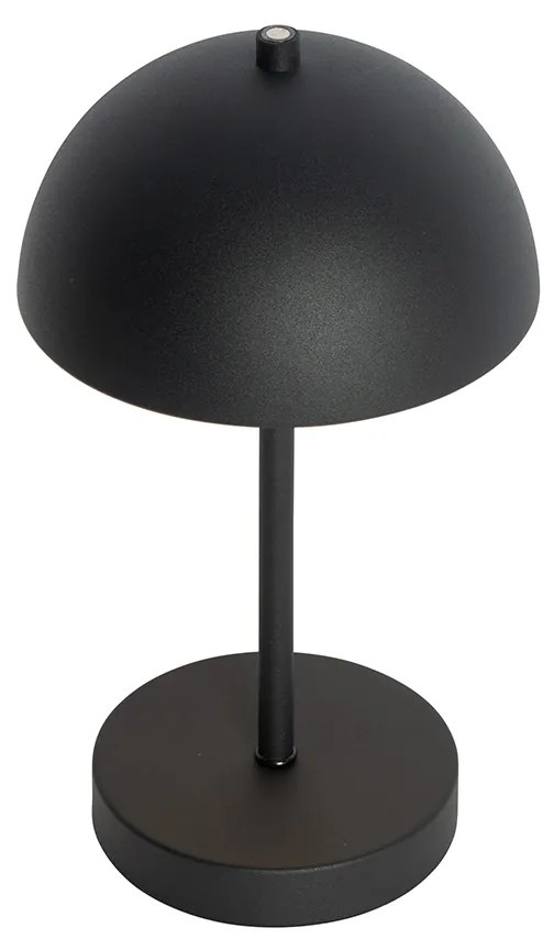 Външна настолна лампа черна акумулаторна 3-степенна димируема - Keira