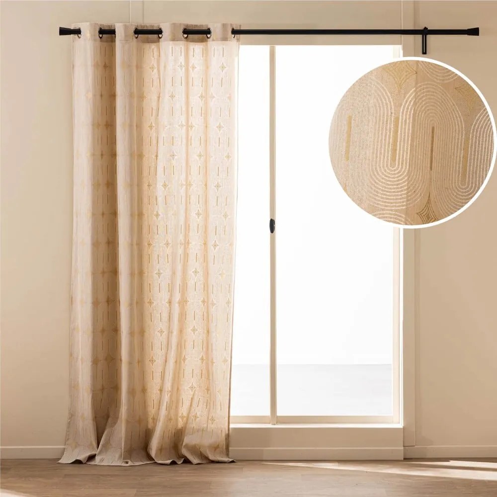 Бежово перде 140x240 cm Ondine – douceur d'intérieur