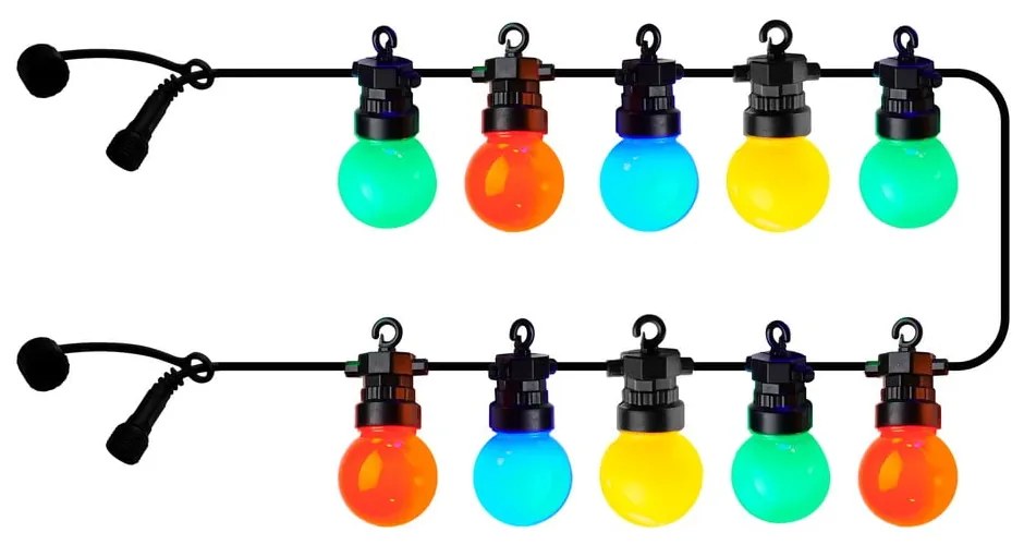 Удължител на светлинната верига с 10 броя крушки, дължина 300 cm Lucas Multi – Sirius