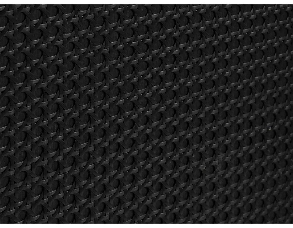 Черен нисък скрин от дъб 140x80 cm Pensacola - Unique Furniture