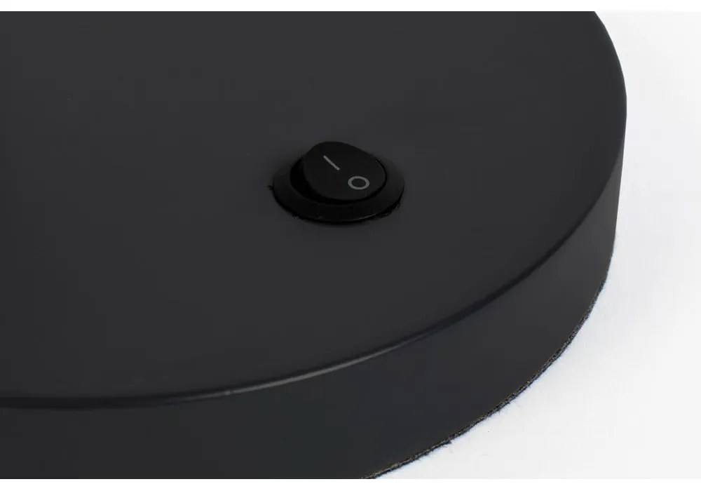 Черна настолна лампа с метален абажур (височина 60 cm) Hajo – White Label