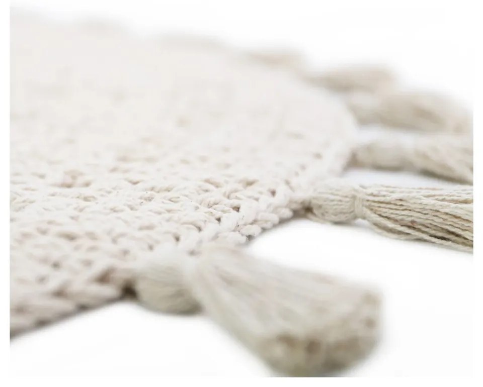 Кремав детски килим ø 120 cm Nila Ecru – Nattiot