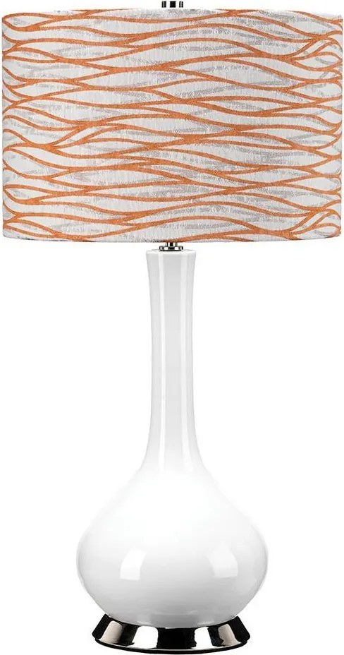 Elstead MILO-PN-TL-LORA - Настолна лампа MILO 1xE27/60W/230V бяла/оранжева