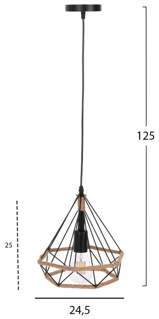 Лампа HM4061 цвят черен-бежов