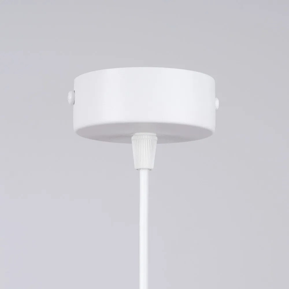 Бяло детско осветително тяло със стъклен абажур Mab – Sollux