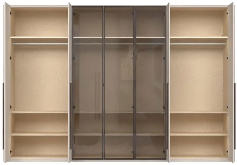 Гардероб Dutchess седемкрил стъкло