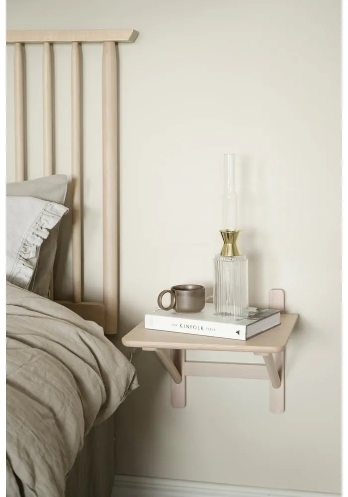 Нощно шкафче в дъбов декор с рафтове Camrose - Rowico