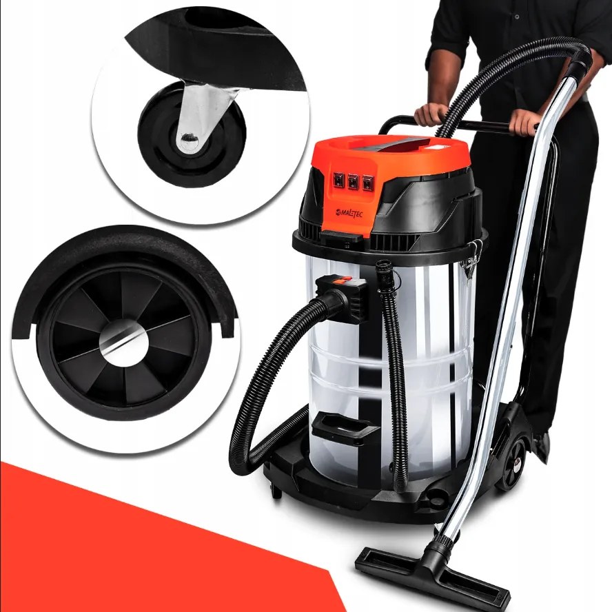 Индустриална прахосмукачка без торбичка MALTEC ML3600W 3000W 80L