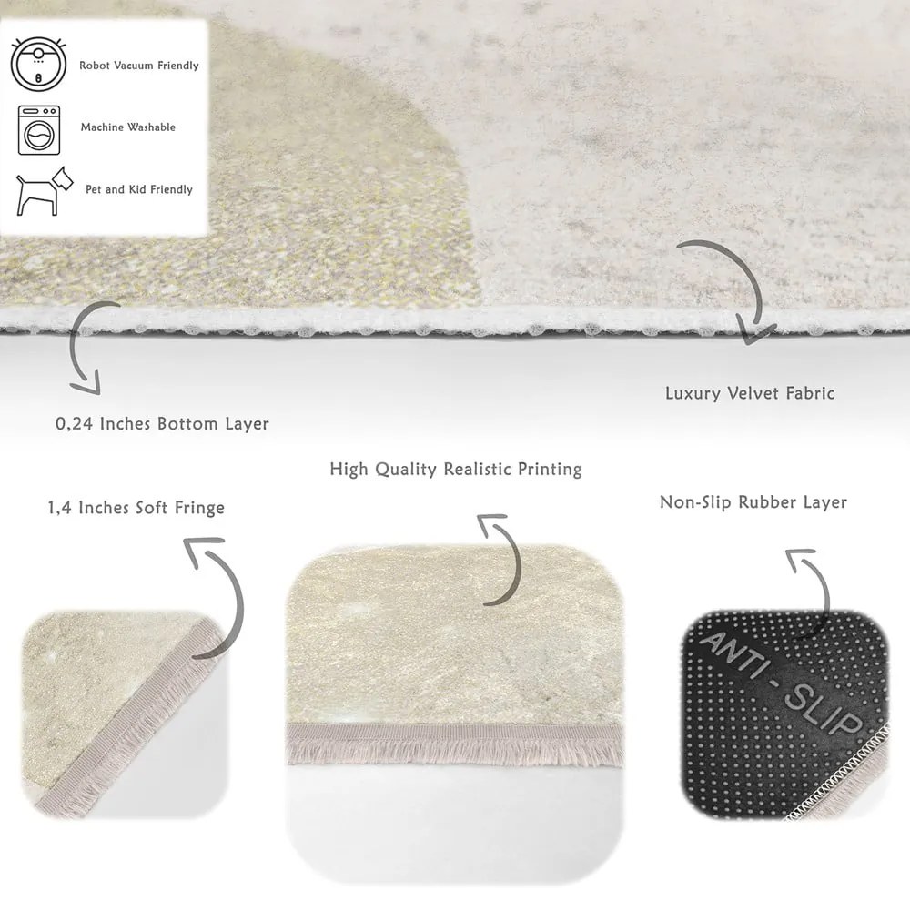 Бежов килим 160x230 cm - Mila Home