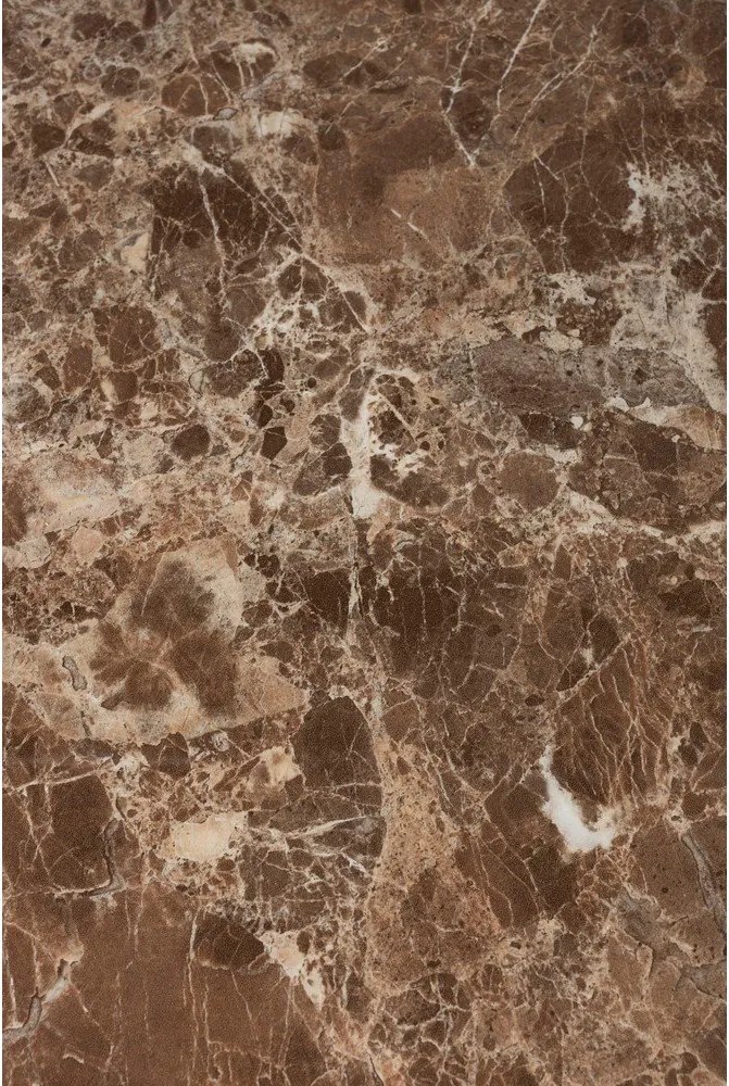 Кръгла трапезна маса с плот от имитация на мрамор ø 110 cm Maru – White Label