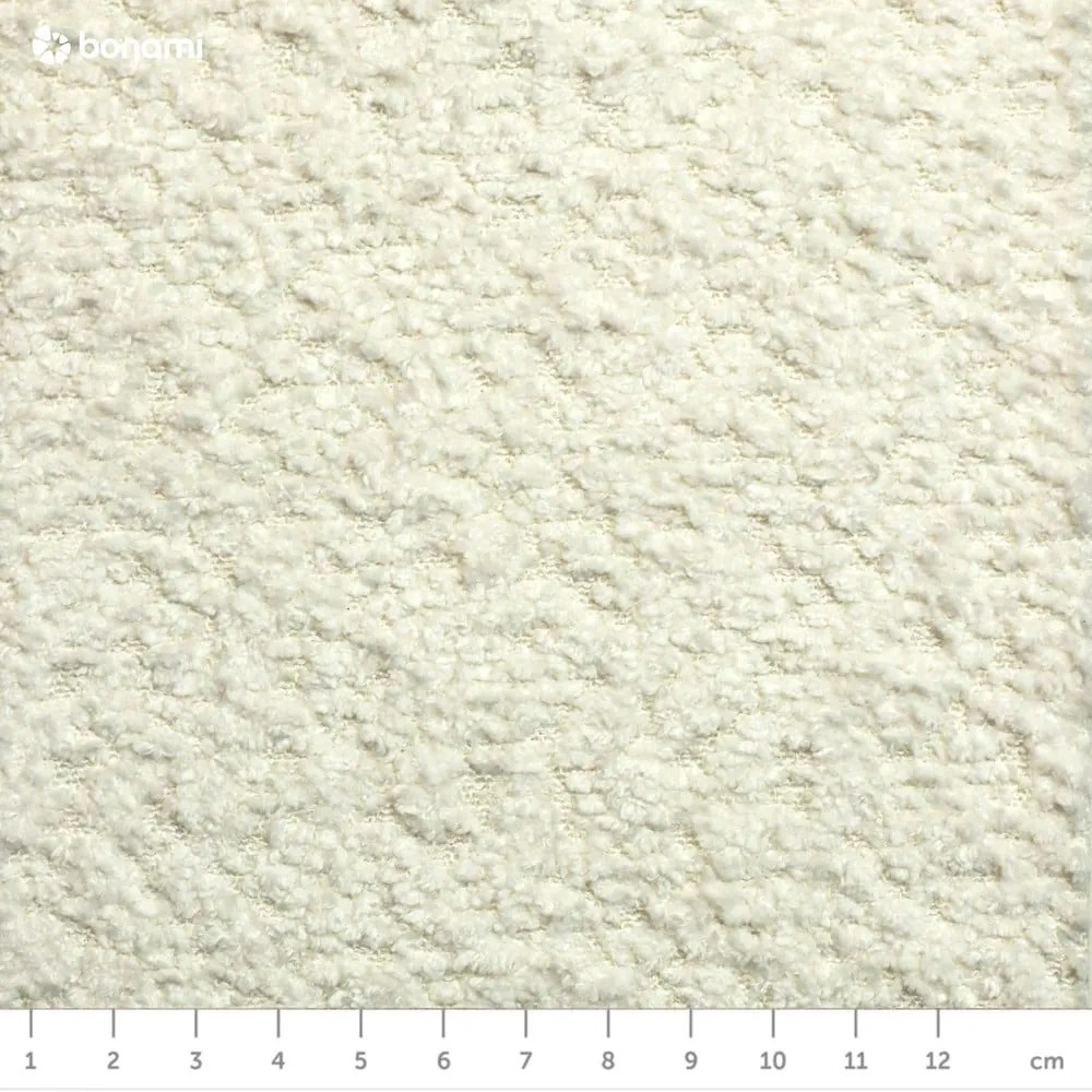 Кремаво тапицирано двойно легло с решетка 200x200 cm Tina - Ropez