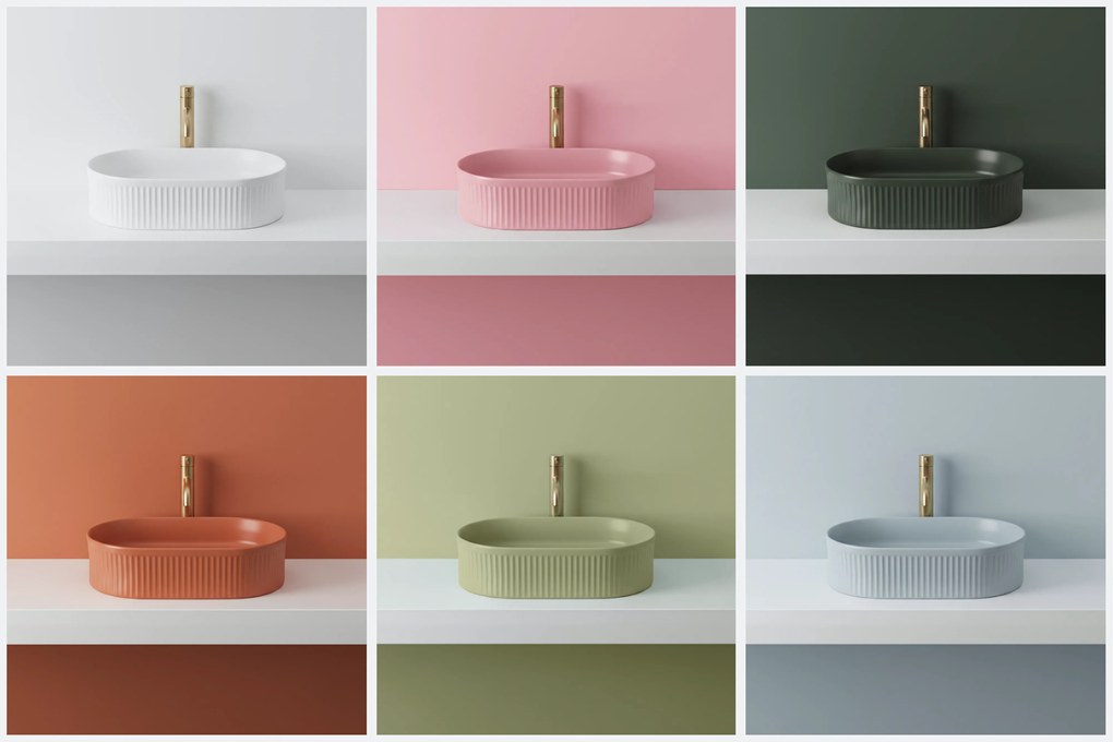 Умивалник за плот Rea Vanda Bubble Gum Matt