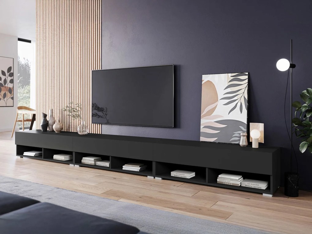 ТV шкаф A 300-Черен мат
