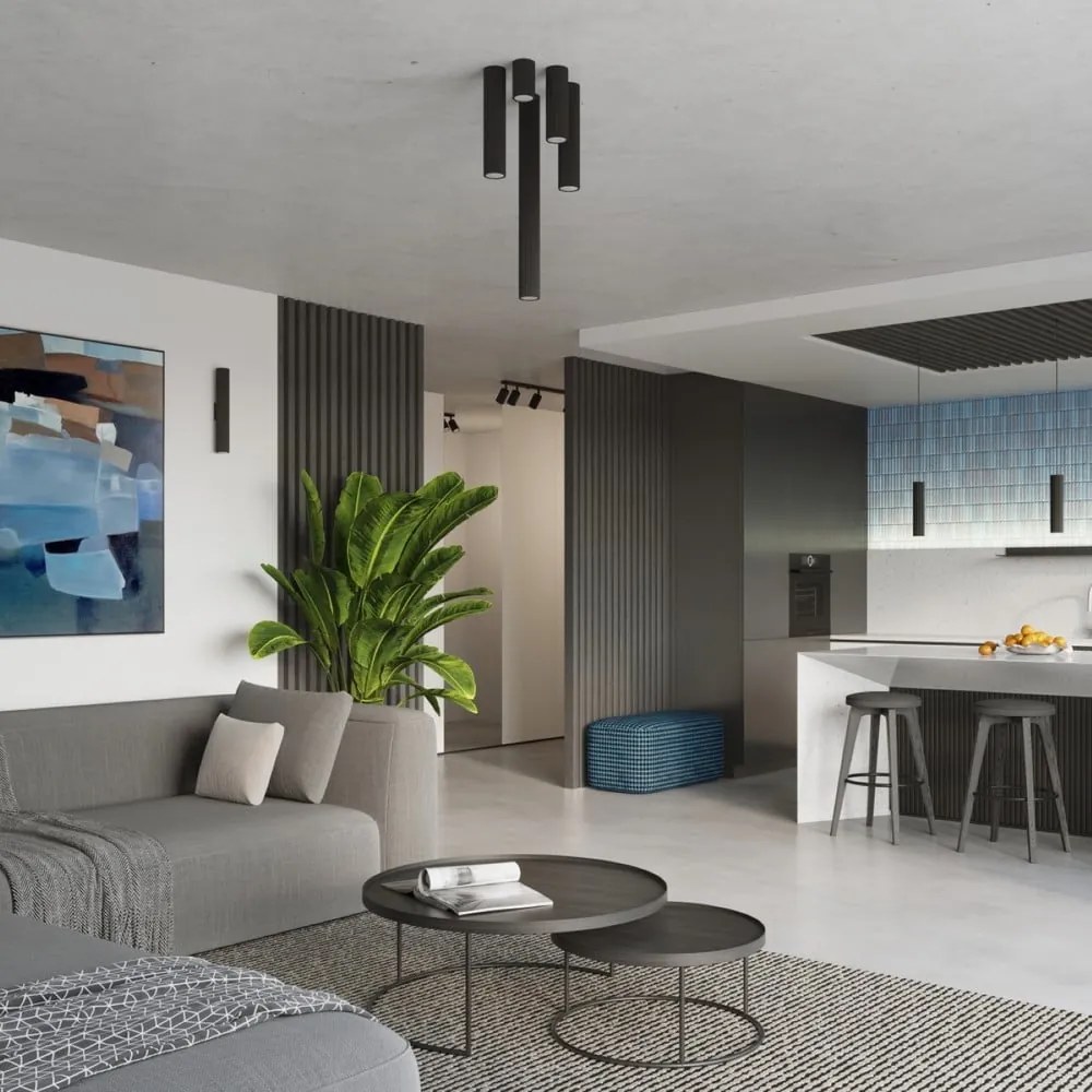 Черен прожектор Gleam – Sollux