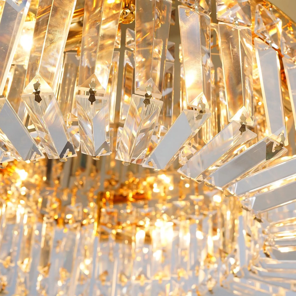 Лампа APP1729-8C 60 cm Gold