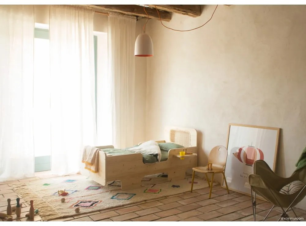 Кремав ръчно изработен памучен килим подходящ за пране 140x200 cm Kaarol – Lorena Canals