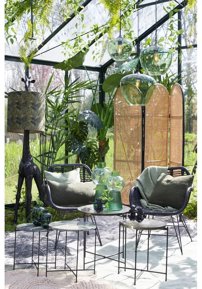 Зелена лампа за таван със стъклен абажур ø 30 cm Mayson - Light &amp; Living