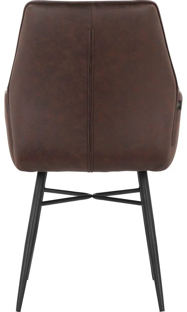 Кафяви тапицирани трапезни столове в комплект 2 бр. Anzo – Støraa