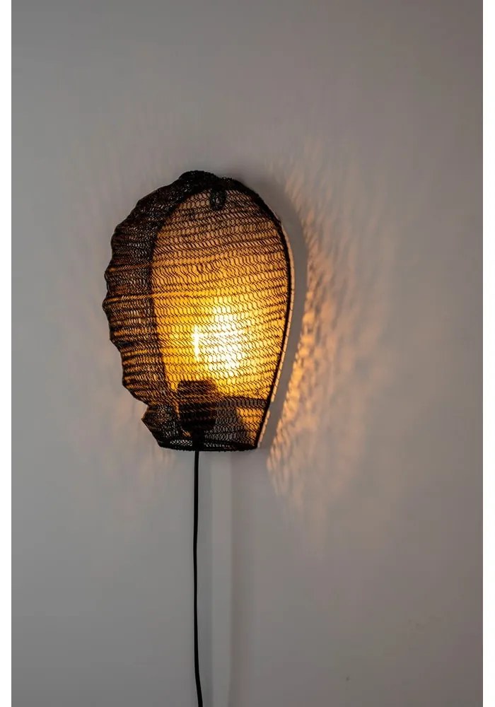 Черна стенна лампа Lena - White Label