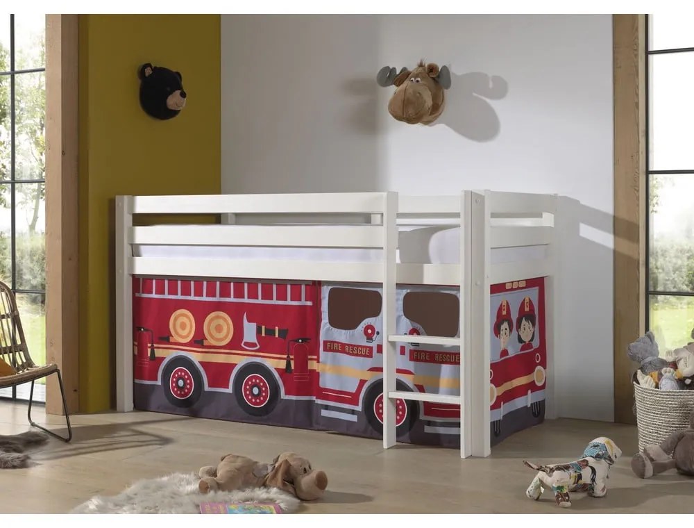 Детска завеса до леглото 4 бр. 195x75 cm Fire Truck – Vipack