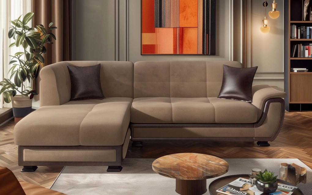 Разтегателен ъглов диван + клик-клак механизъм Принцес S II