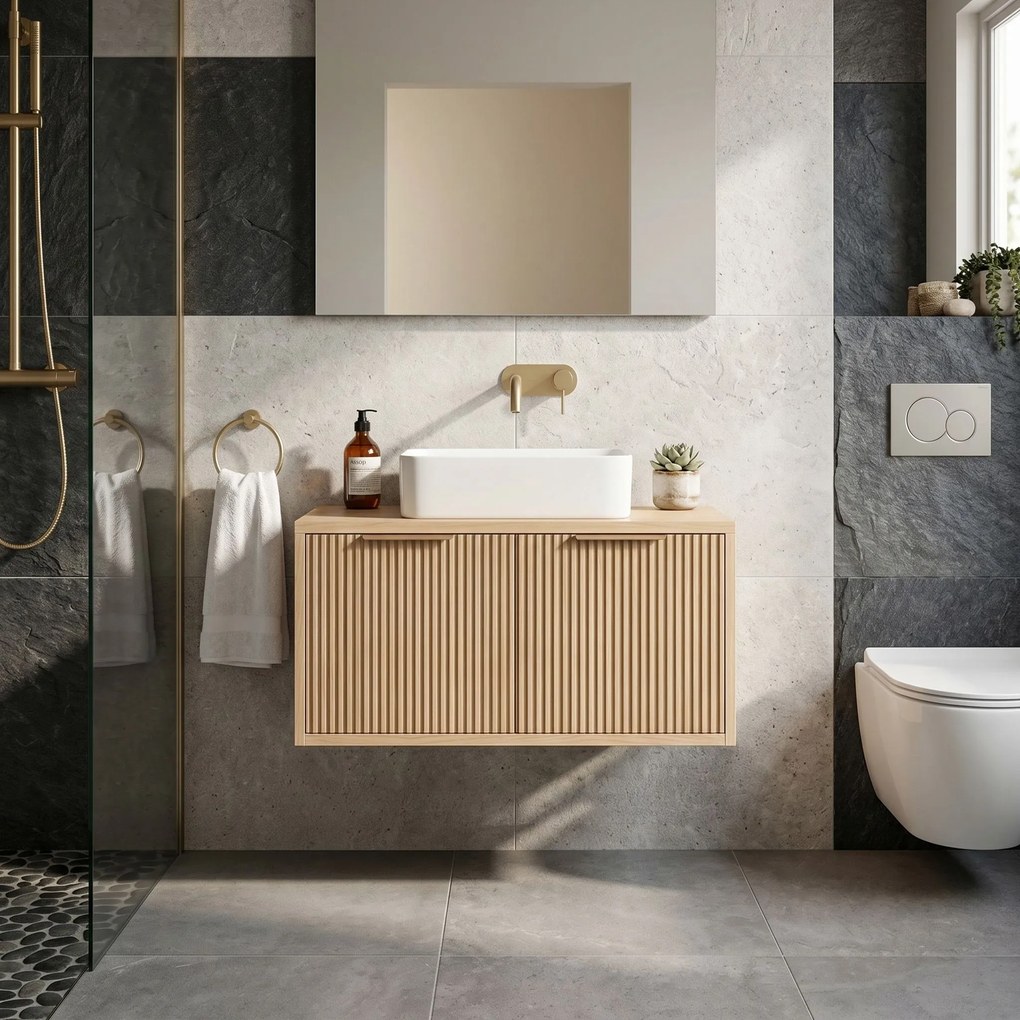 Шкаф за мивка Rea Core 80cm Beige