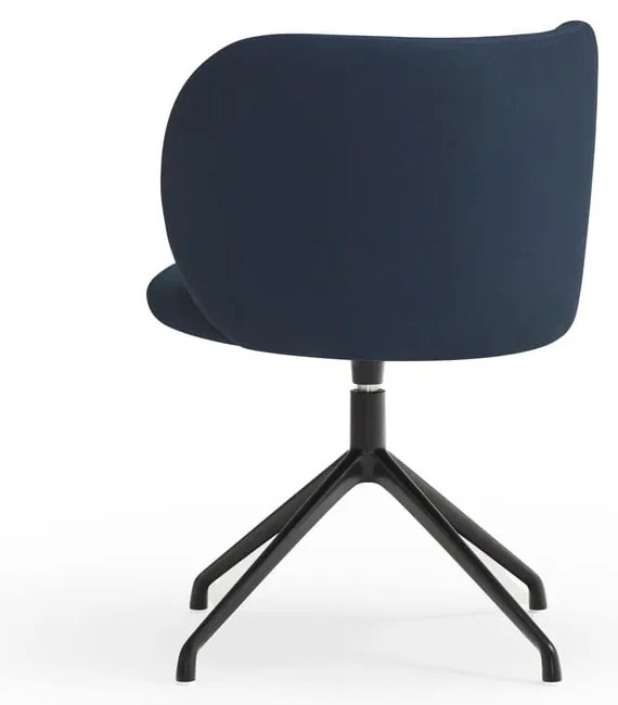 Тъмносин тапициран трапезен стол Mogi – Teulat