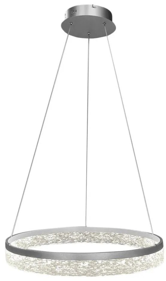 LED полилей на кабел GALA LED/25W/230V Ø 50 см, сребрист