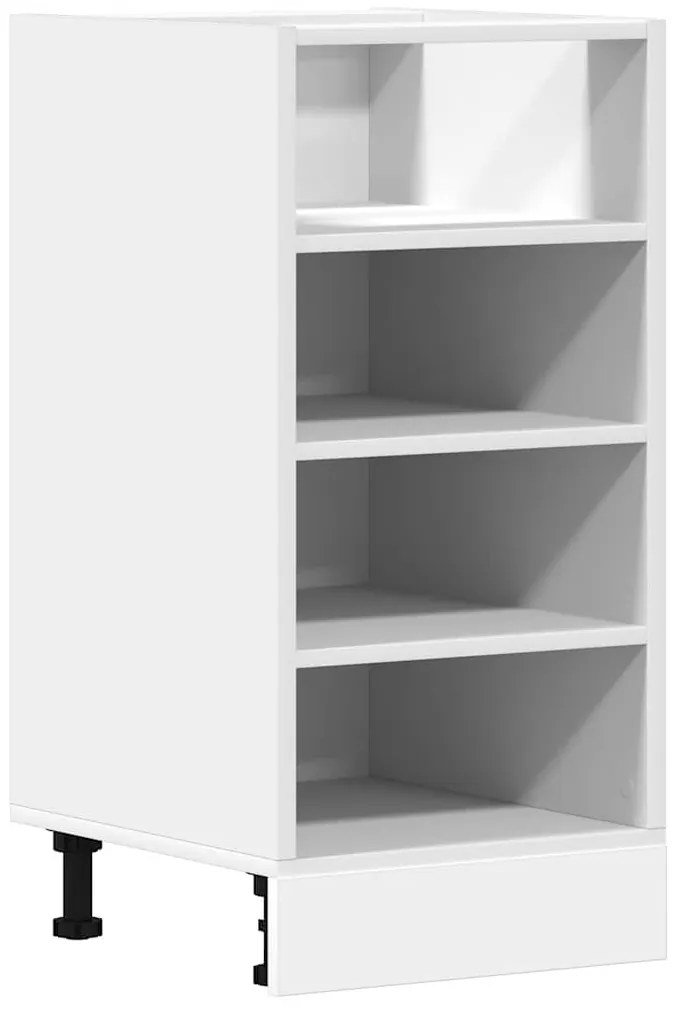854202 vidaXL Долен шкаф "Рига", бял, 40x44,5x81,5 см, инженерно дърво