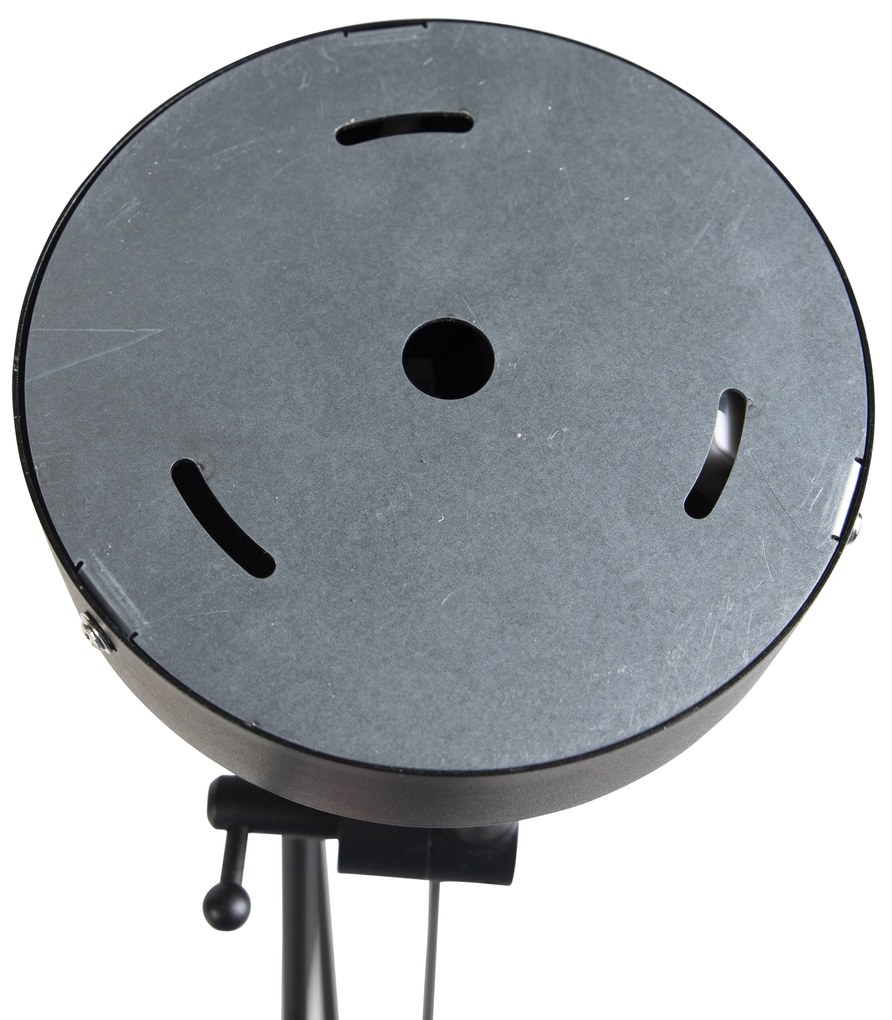 Висяща лампа черна с абажури от лен бежови 35 см 2-светлина - Blitz