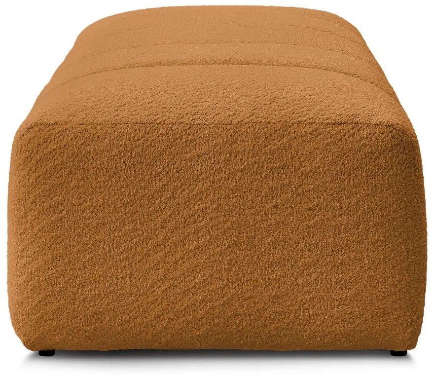 Табуретка от прежда с примки от букле в цвят горчица Annecy – Bobochic Paris