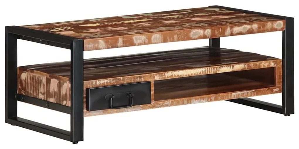 4013558 vidaXL Масичка за кафе Multicolour Масивна дървесина Reclaimed