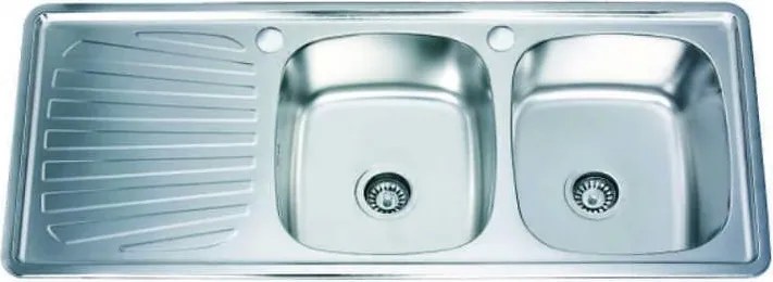 Кухненска мивка ICK 12050 SSL, алпака, ляв плот, 50x120см