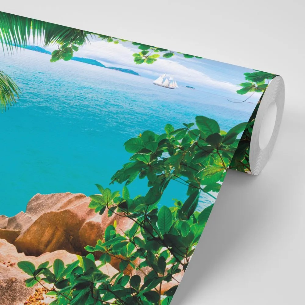 Тапет – Лодка в открито море