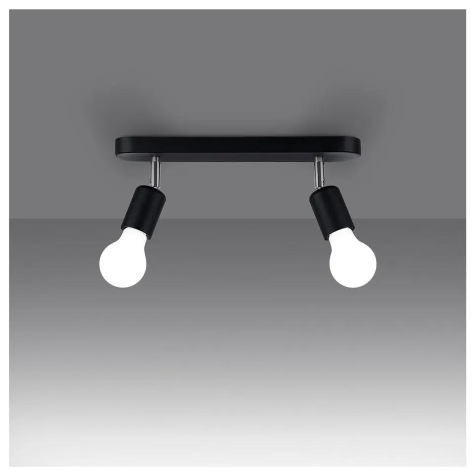 Черна лампа за таван ø 6 cm Brando - Nice Lamps