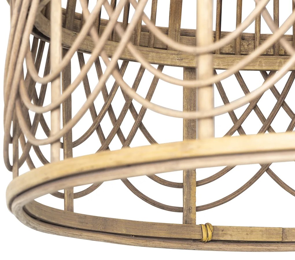 Интелигентна висяща лампа от ратан 44 см с Wi-Fi G95 - Michelle