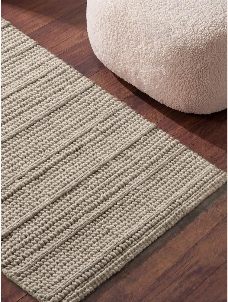 Кремава ръчно изработена вълнена пътека 80x250 cm Camden Parker – Ted Baker