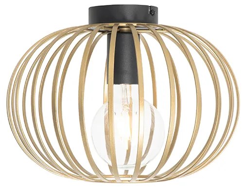 Дизайнерски таванна лампа месинг 30 см - Johanna