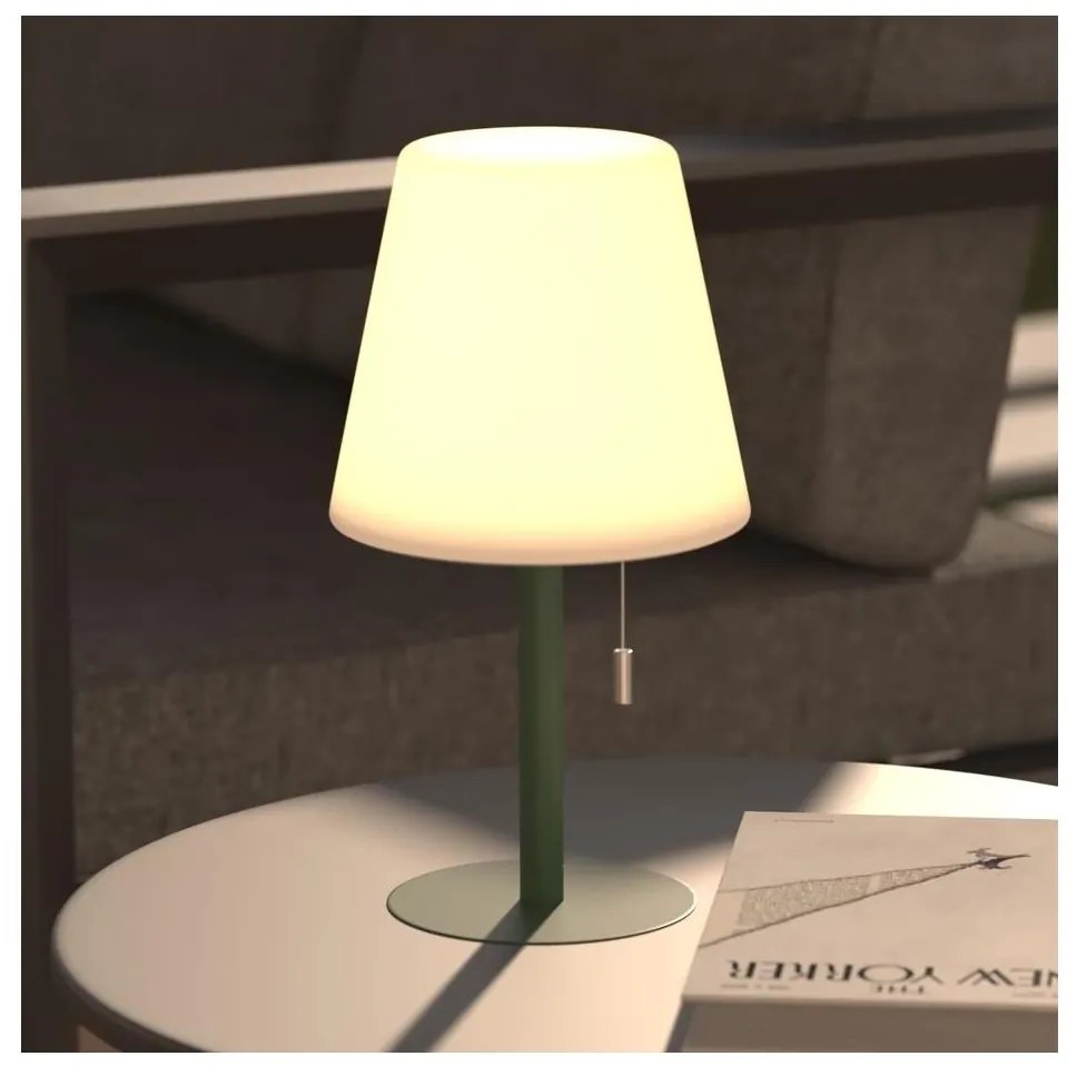 Atmosphera - LED RGB Акумулаторна екстериорна настолна лампа ZACK LED/3,7V IP44 зелен