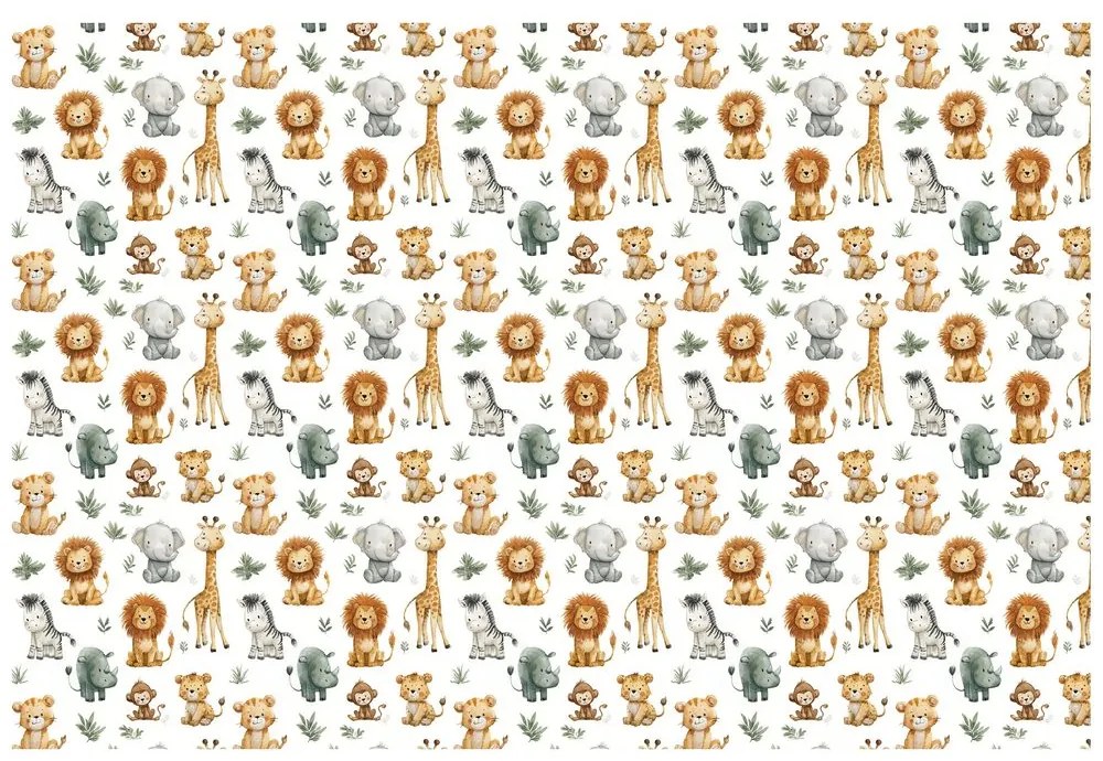 Самозалепващ тапет – Сладки сафари животинки