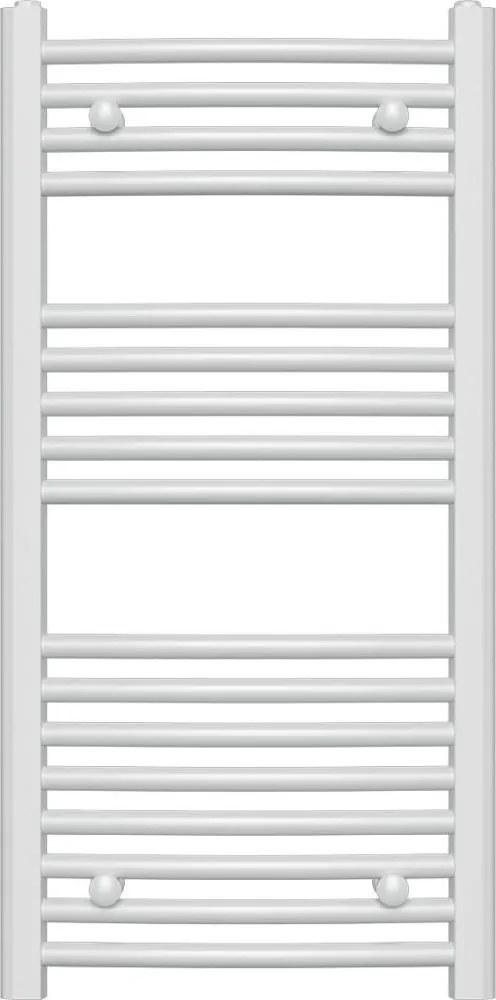 Novaservis - Лира за баня (стълбовидна) 365W/230V 90x45 cm, бяла, заоблена