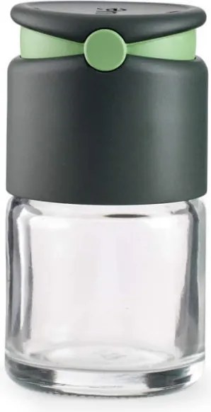 Бурканче за подправки Lekue 1009487, 80 мл, Ø5.2x9.2 см, Стъкло, +4°C / +80°C, Сив