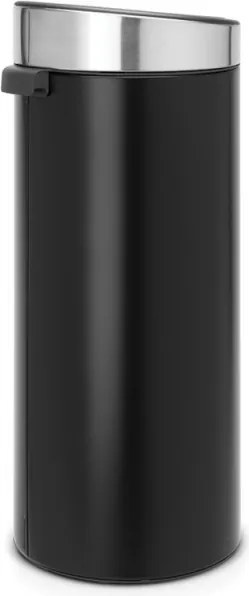Кош за боклук Brabantia Touch Bin New 650009, 30 л, Безшумно и плавно затваряне, Черен/инокс