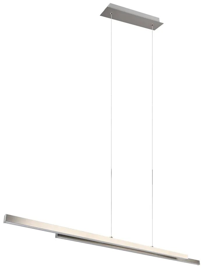 LED висящо осветително тяло сребристо Odio – Trio