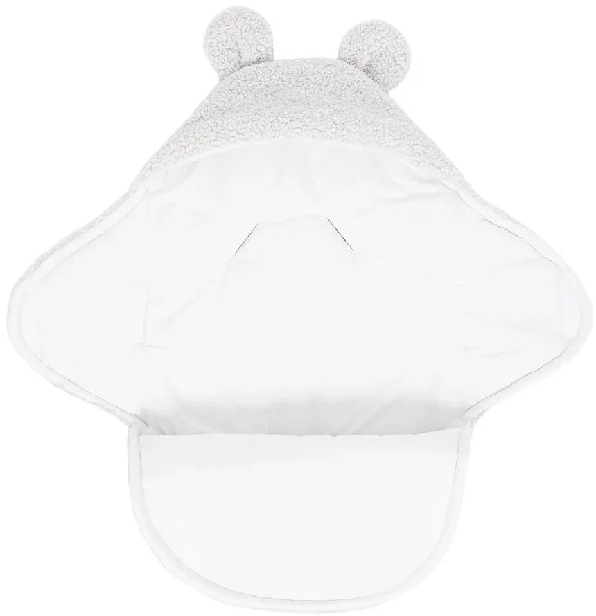 Бебешко одеяло от шерпа в цвят слонова кост 45x80 cm – Meowbaby