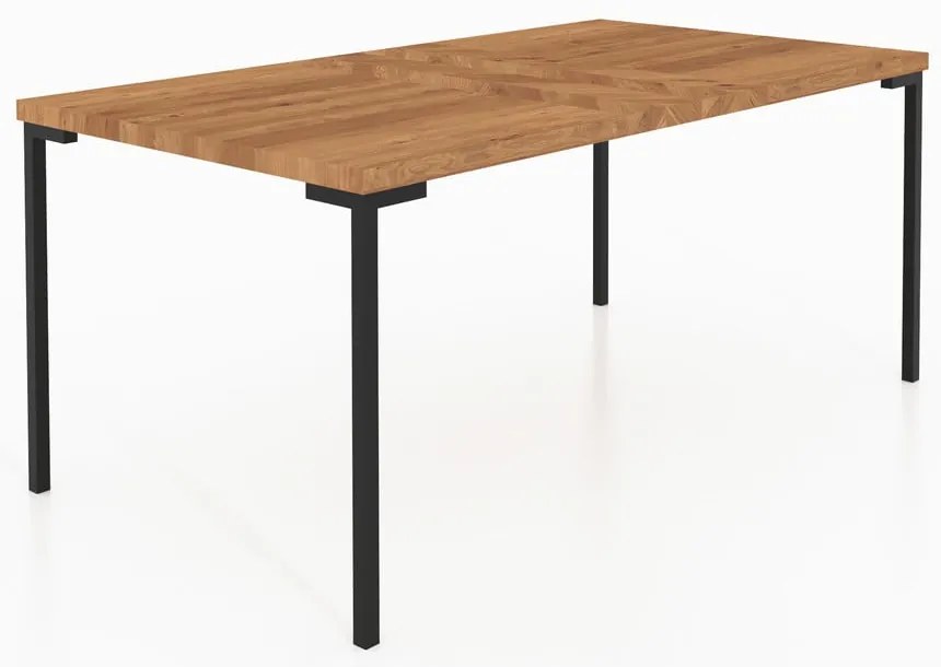 Дъбова маса за хранене 90x160 cm Abies - The Beds