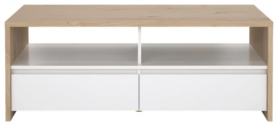 Масичка за кафе в бял и естествен цвят 60x120 cm Next – Tvilum