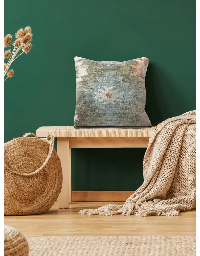 Възглавница за открито от рециклирана пластмаса Есен, 45 x 45 cm - Green Decore