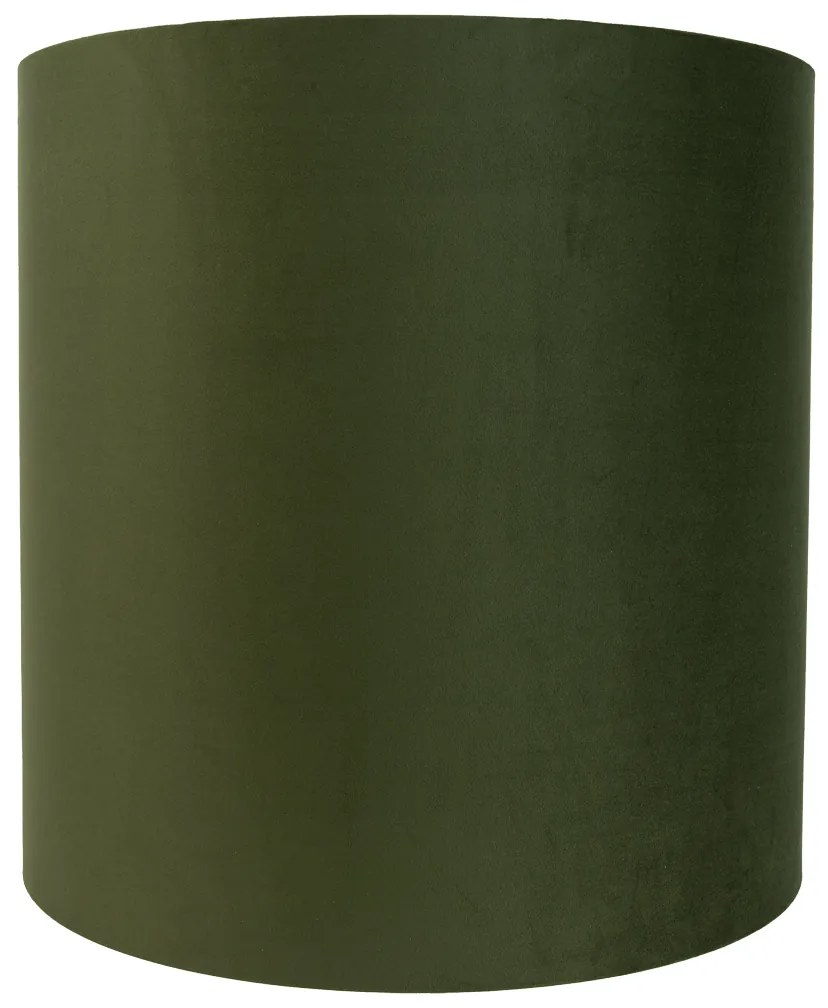 Кадифен абажур зелен 40/40/40 със златист интериор